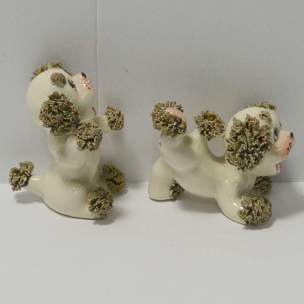 Vintage Spaghetti Cocker Puppy Pair c.1950's #5 - A Dogs Tale Collectibles