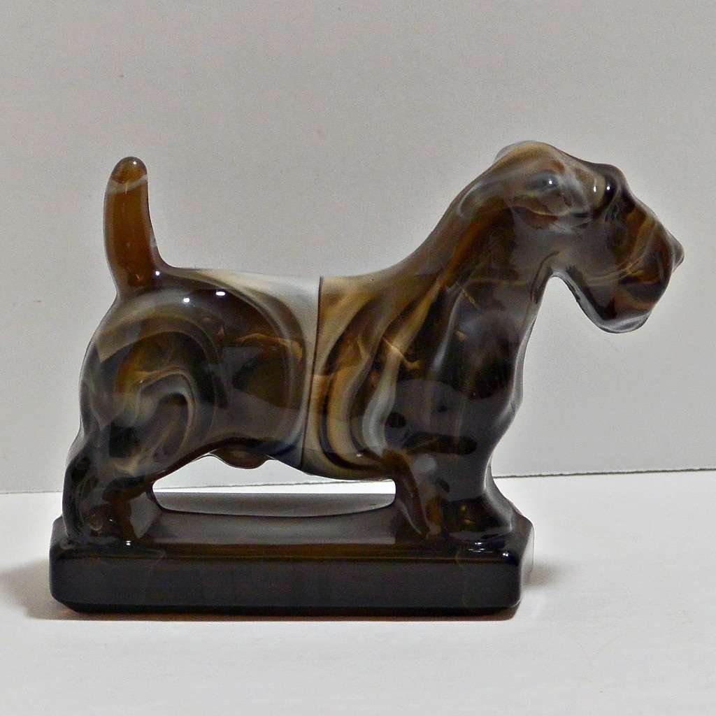 Imperial Slag Glass Sealyham Terrier Paperweight #2 - A Dogs Tale Collectibles