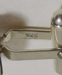 Vincent Simone Sterling Silver Bulldog Cufflinks Silver 925