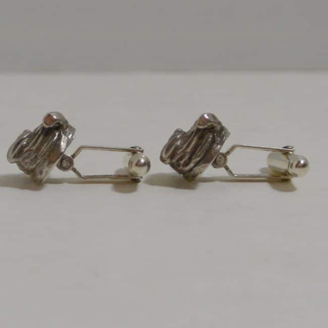 Vincent Simone Sterling Silver Bulldog Cufflinks 2