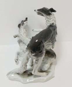 Rosenthal Porcelain Borzoi Dogs Figurine back