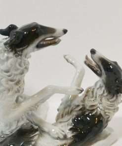 Rosenthal Porcelain Borzoi Dogs Figurine close 1
