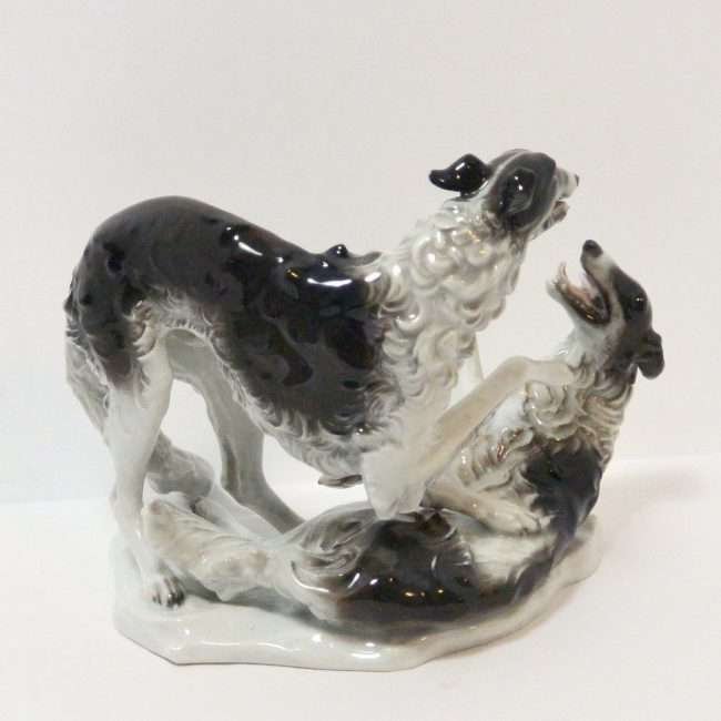Rosenthal Porcelain Borzoi Dogs Figurine 2