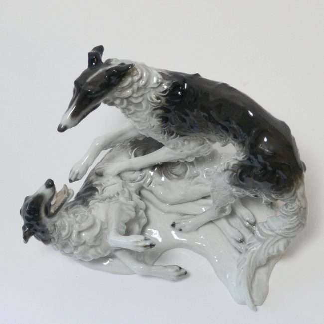 Rosenthal Porcelain Borzoi Dogs Figurine