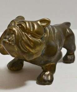 Vintage Brass Bulldog Paperweight