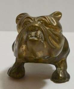 Vintage Brass Bulldog Paperweight Front