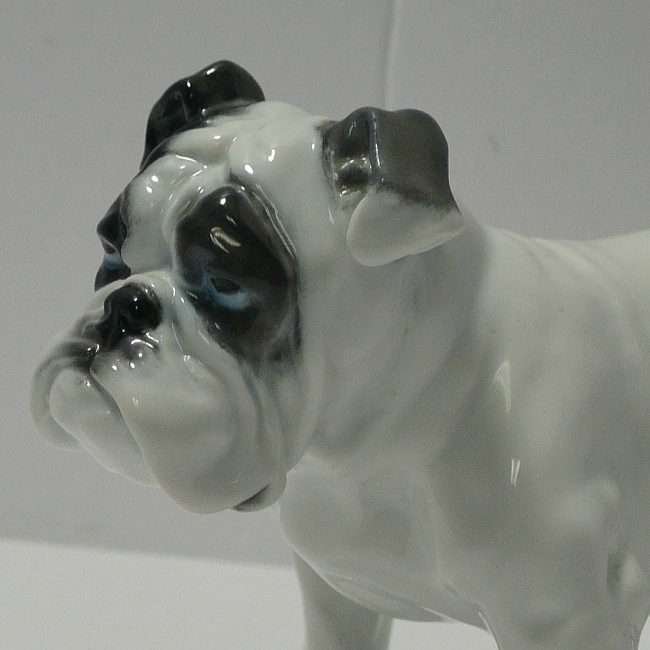 Vintage Rosenthal Bulldog by Fritz Diller close