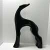 Royal Haeger "Greyhound Up" Large Ebony Black Figurine