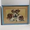 Original Painting Three Fox Terrier Dogs c.1940