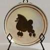 Hand-Painted Original Poodle Plate Signed