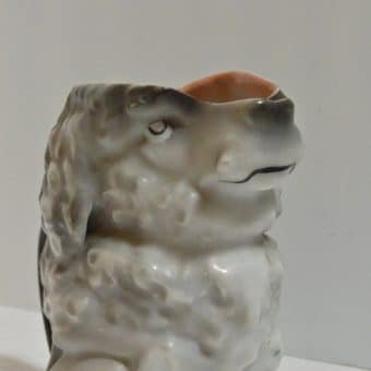 Royal Bayreuth Poodle Figural Creamer Close