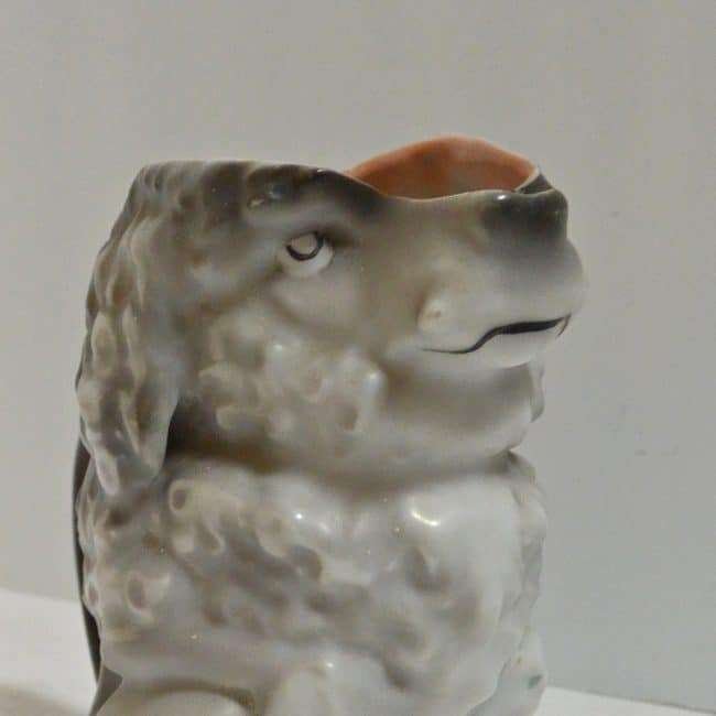 Royal Bayreuth Poodle Figural Creamer Close