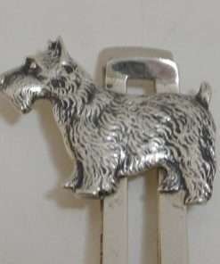 Scottish Terrier Sterling Silver Money Clip Close