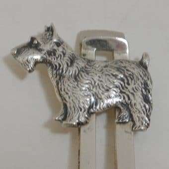 Scottish Terrier Sterling Silver Money Clip Close