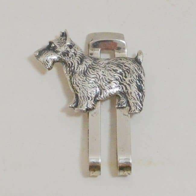 Scottish Terrier Sterling Silver Money Clip