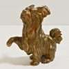 Bronze Yorkshire Terrier Figurine