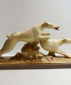 Art Deco Greyhound and Borzoi Running Figurine 2