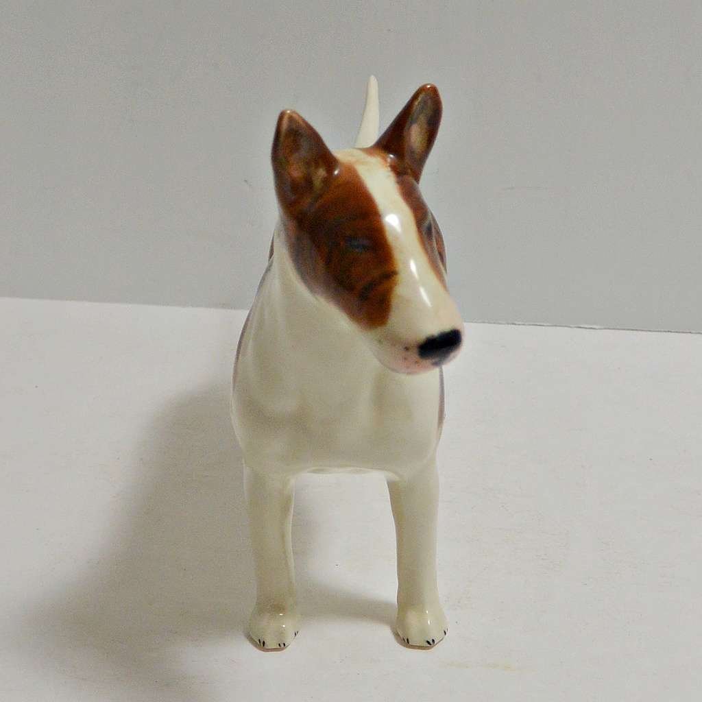 Beswick Porcelain Brindle Bull Terrier Dog Figurine #3 - A Dogs Tale Collectibles