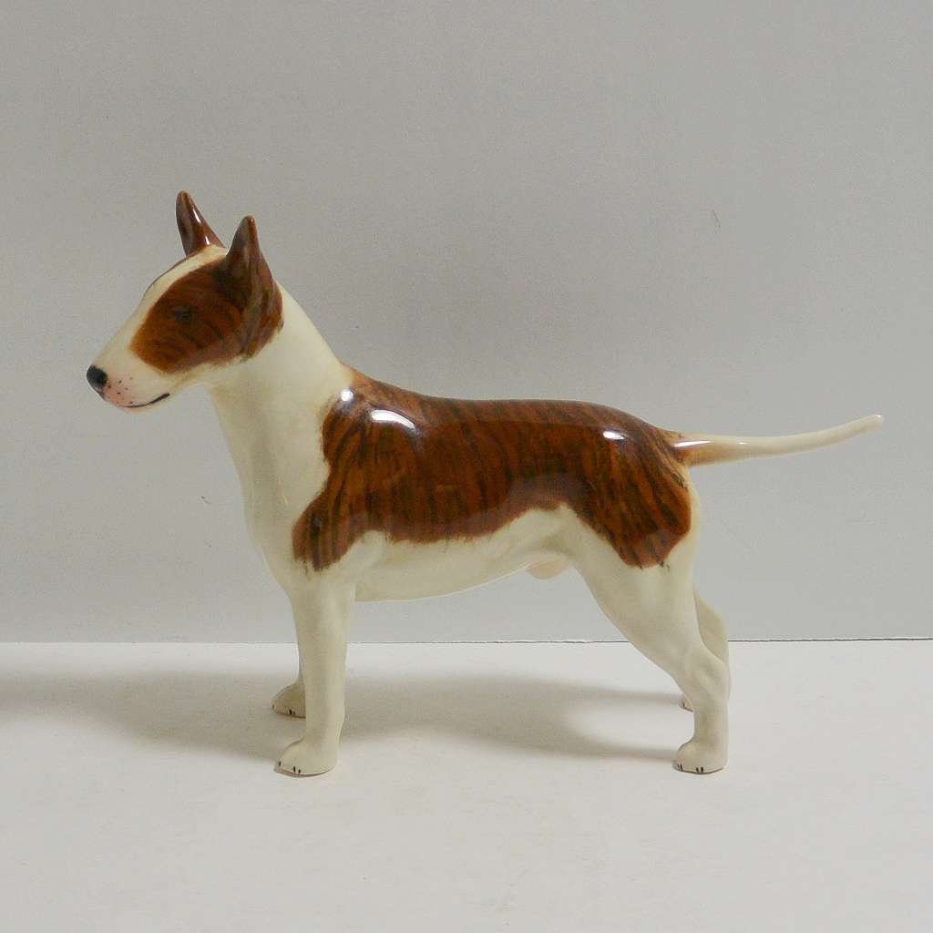 Beswick Porcelain Brindle Bull Terrier Dog Figurine #2 - A Dogs Tale Collectibles