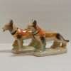 Lusterware German Shepherd Dog Bookends c.1950's