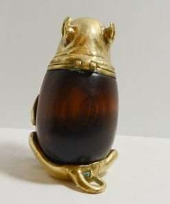 Vintage Bronze Arthur Court Pug Dog Box Collectibles