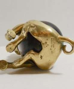 Vintage Bronze Arthur Court Pug Dog Box Collectibles