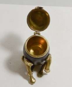 Vintage Bronze Arthur Court Pug Dog Box Collectibles