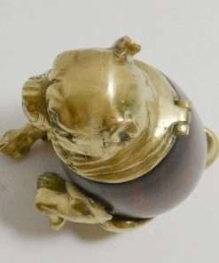 Vintage Bronze Arthur Court Pug Dog Box Collectibles