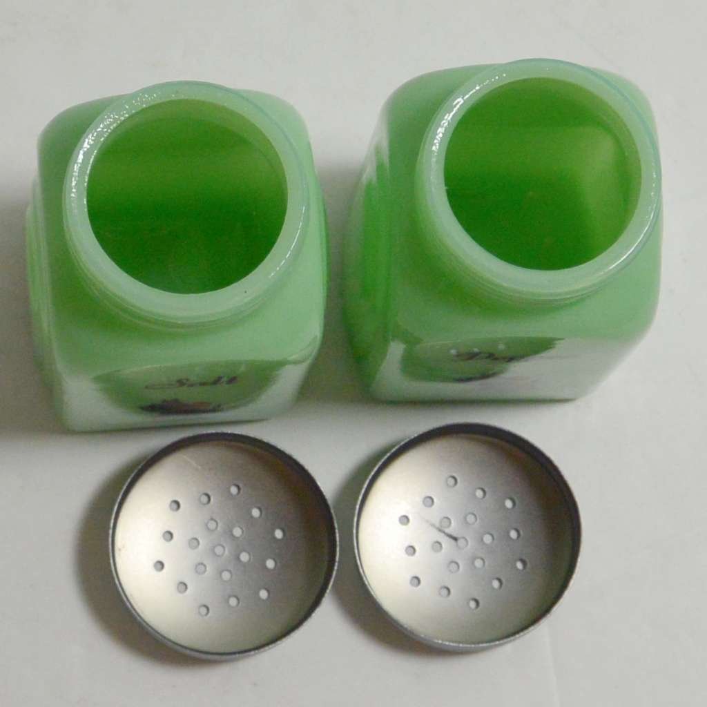 Vintage Jadite Scottie Salt & Pepper Shakers #5 - A Dogs Tale Collectibles