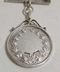 Antique Sterling Silver Yorkshire Terrier Watch Fob Close 2