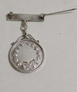 Antique Sterling Silver Yorkshire Terrier Watch Fob Open