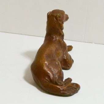 Cold Painted Reclining Borzoi Figurine Back