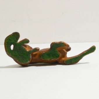 Cold Painted Reclining Borzoi Figurine Bottom