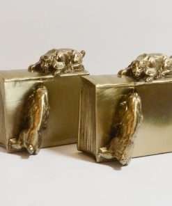 Vintage Brass Cocker Spaniel Bookends