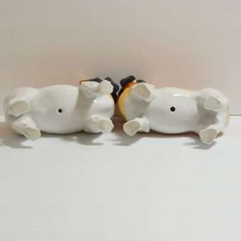 Antique "Monkey Face" Pug Dogs Bottom