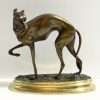Antique Bronze Whippet-Greyhound Dog Figurine