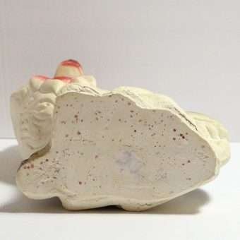 Vintage Chalkware Collie Dog Bank Bottom