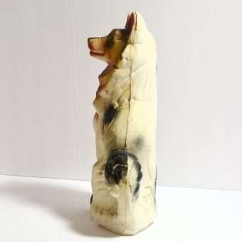 Vintage Chalkware Collie Dog Bank