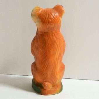Vintage Chalkware Dog back