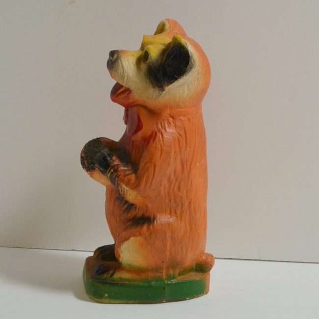 Vintage Chalkware Dog Side 2