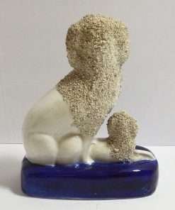 Staffordshire Poodle with Pair of Pups Back