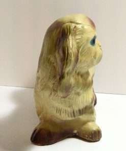 Vintage Carnival Chalkware Pekingese Dog 1