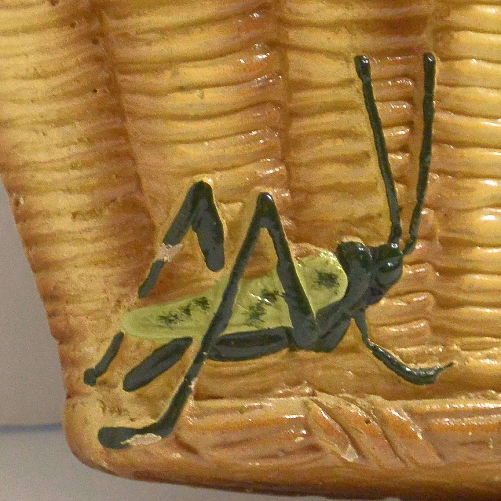 Vintage Chalkware Puppy Dogs in a Basket Plaque #3 - A Dogs Tale Collectibles