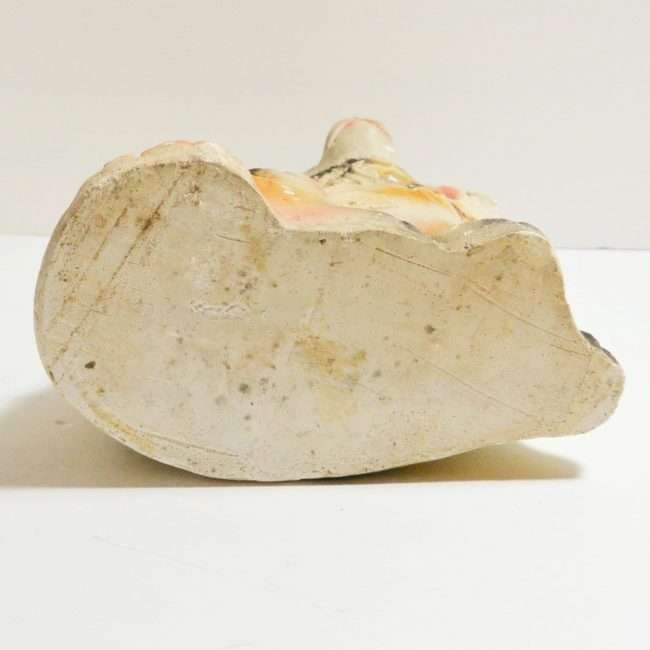 Vintage Chalkware Staffordshire Spaniel Dog Bottom