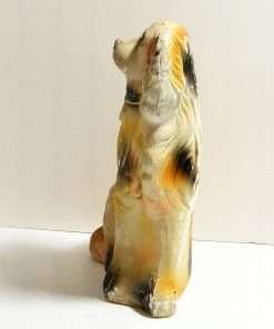 Vintage Chalkware Staffordshire Spaniel Dog 1