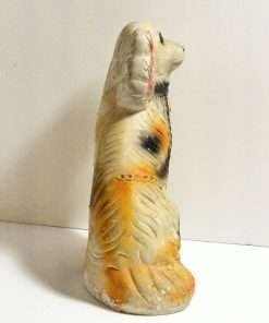 Vintage Chalkware Staffordshire Spaniel Dog 2