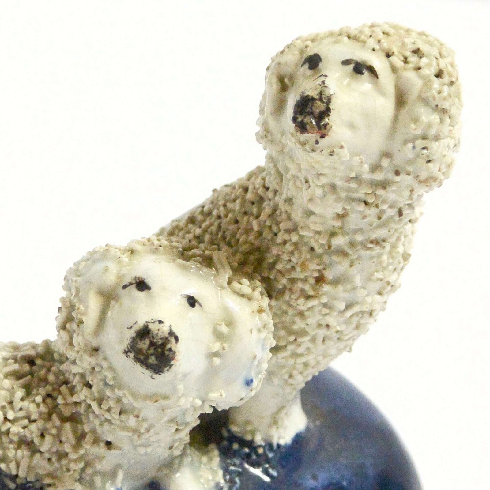 Staffordshire Miniature Pair of Poodles c. Mid 19th Century CRM-2746