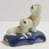 Staffordshire Miniature Pair of Poodles c. Mid 19th Century