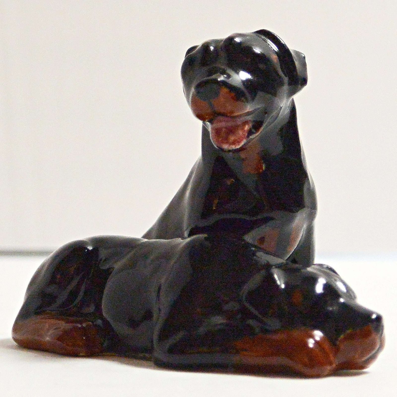 Vintage Beswick Rottweiler Puppy Dogs #1 - A Dogs Tale Collectibles