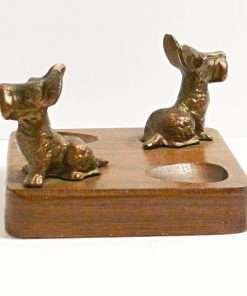Vintage Pipe Holder with Scottish Terriers